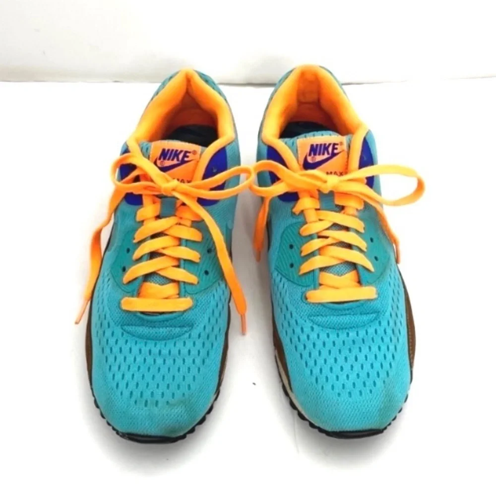 Nike Air 90 EM Beaches of Rio Color Block Sneaker in Blue with Orange